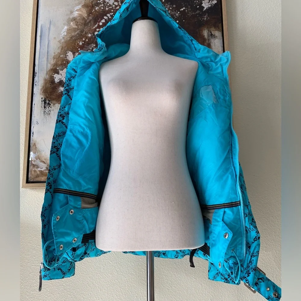 Burton snowboarding jacket black / teal size XS BNWOT - Picture 8 of 13
